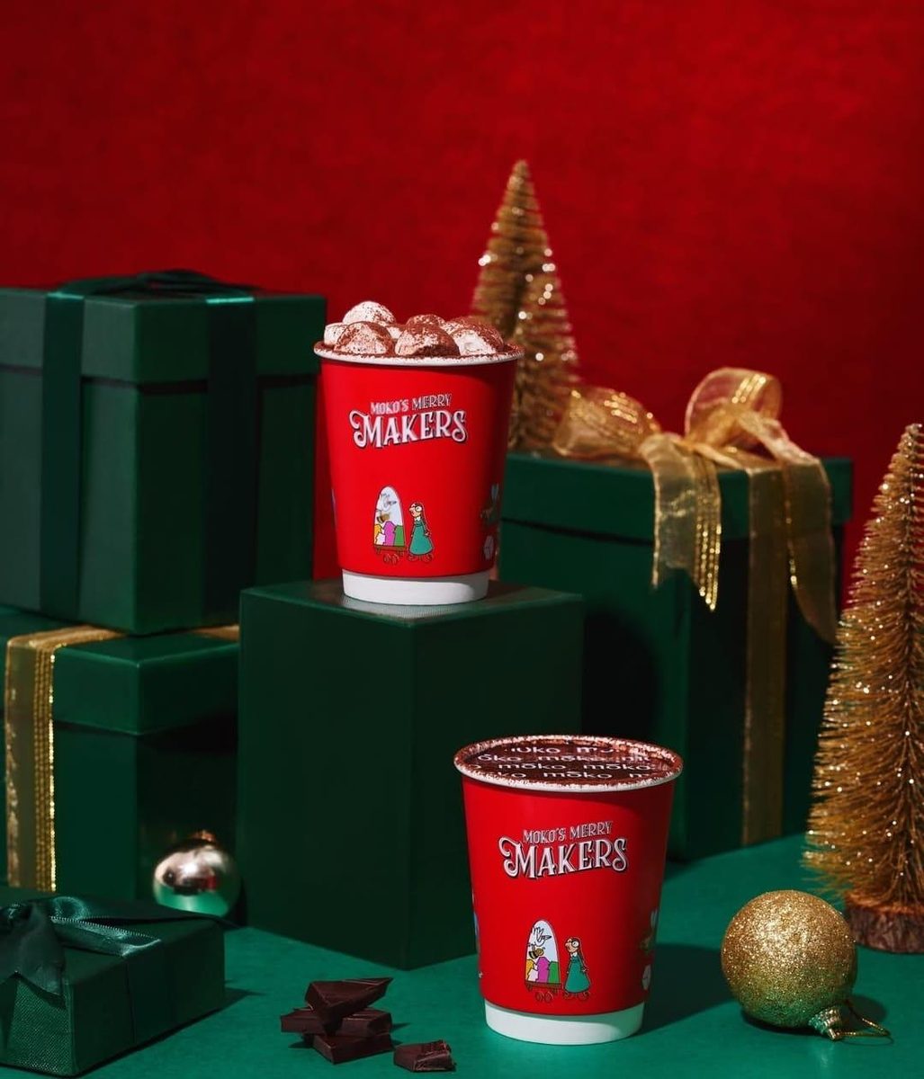 Moko Merry Makers red Christmas cups