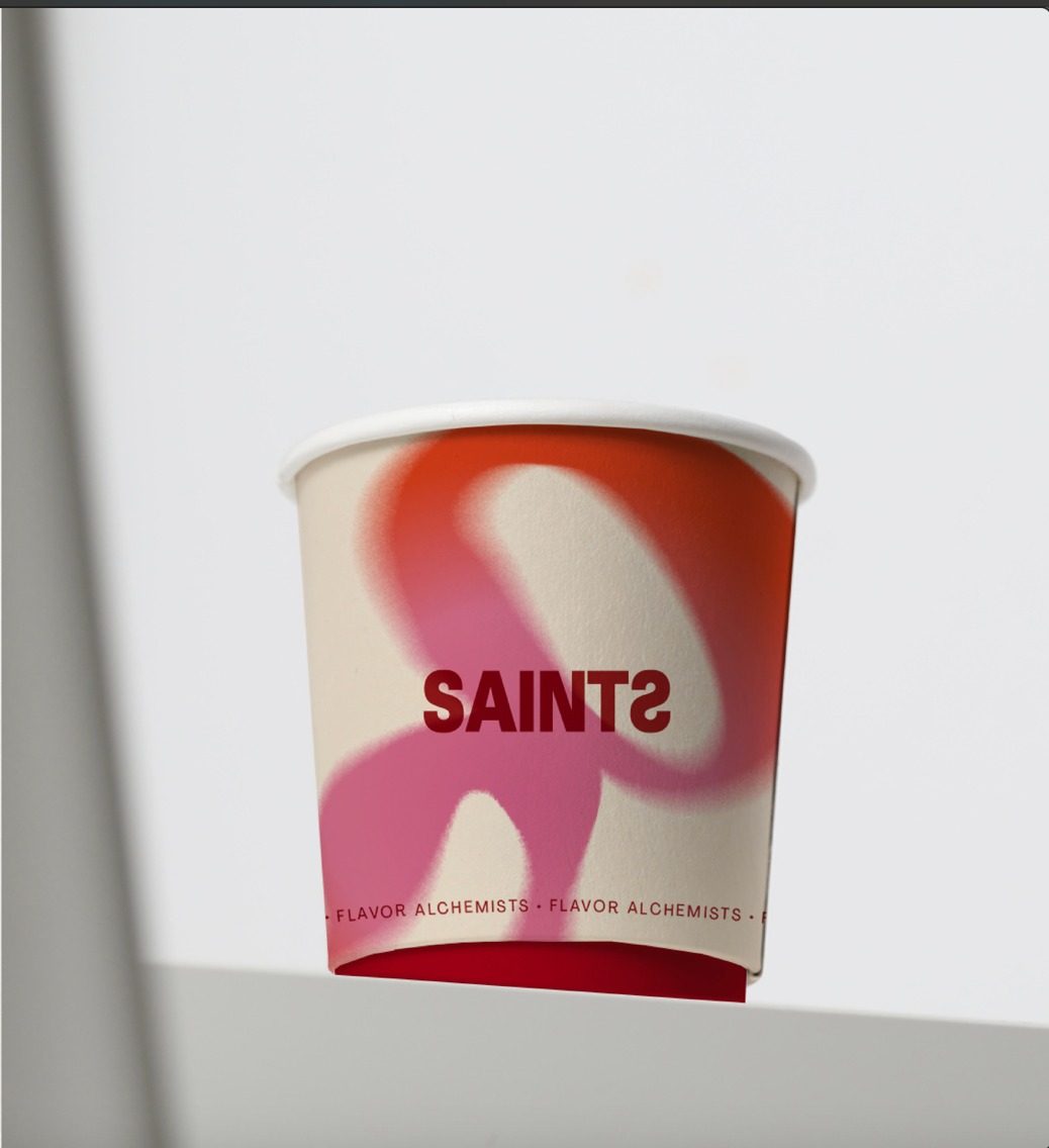 SAINTS signature printed paper cup