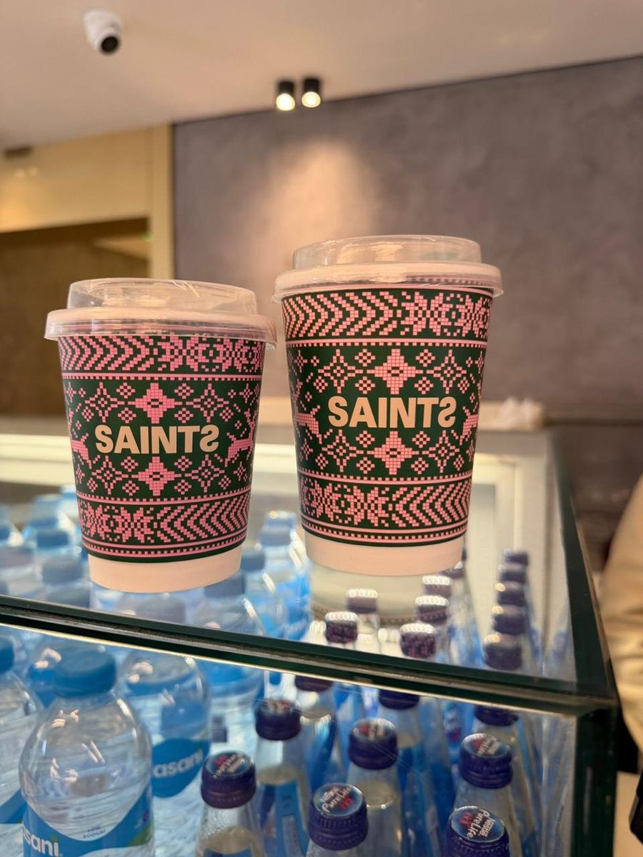 SAINTS cups served at an event